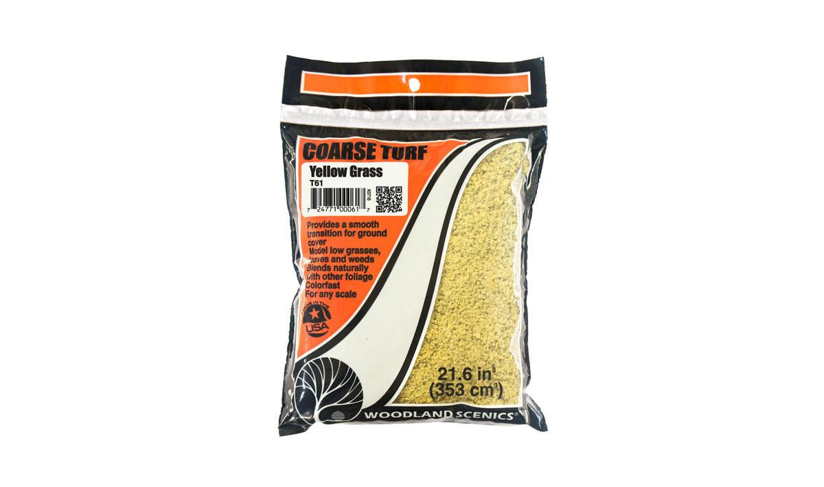 Woodland Scenics Coarse Turf Yellow Grass Bag 61